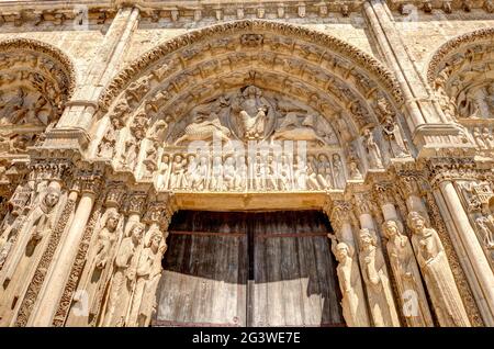 Cattedrale di Chartres, immagine HDR Foto Stock