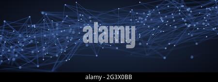 Mesh astratta con sfondo a macchie incandescenti Foto Stock