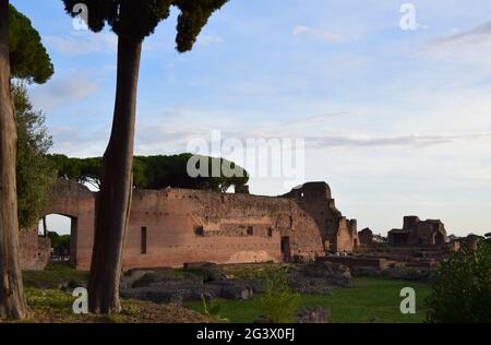 Stadio Palatino sul Colle Palatino - Roma, Italia Foto Stock