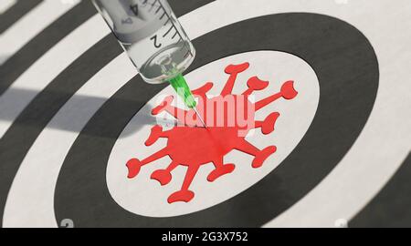 Vaccino contro il coronavirus Foto Stock