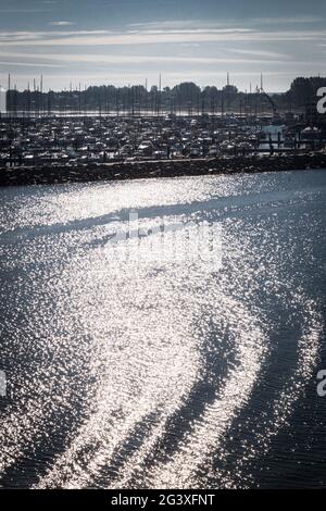 Schiffsüberfahrt - traversata in barca Foto Stock