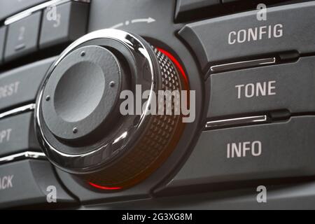 Impianto audio per auto Foto Stock