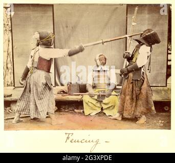 Suzuki Shin'ichi i - Fotografia giapponese d'epoca - c1873 Foto Stock