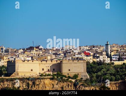 Borj Nord, Fortezza Nord nella Medina Vecchia di Fes el Bali, , Fes, Regione Fez-Meknes, Marocco Foto Stock