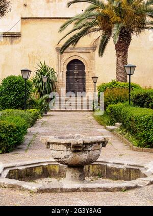 Giardini andalusi in Kasbah del Udayas, Rabat, Rabat-sale-Kenitra Regione, Marocco Foto Stock