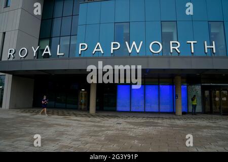 Royal Papworth Hospital, Cambridge Biomedical Campus, Cambridge University Hospitals, Regno Unito, giugno 2021 Foto Stock