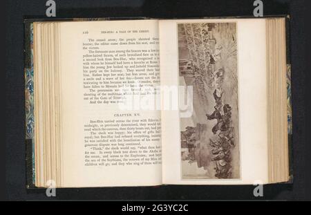 Produzione fotografica di un dipinto, rappresentativa auto racing nel Circo massimo di Roma. . Foto Stock