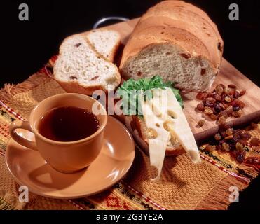 Natura morta con pane Foto Stock