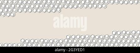 Sfondo di piastrelle esagonali luminose Foto Stock