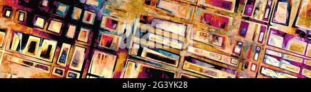 Colori astratti pittura digitale Foto Stock