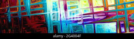 Colori astratti pittura digitale Foto Stock