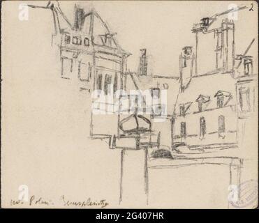 Vista sul Beurspleintje di Amsterdam, visto dall'Hotel Poland (Rokin 14). . Foto Stock