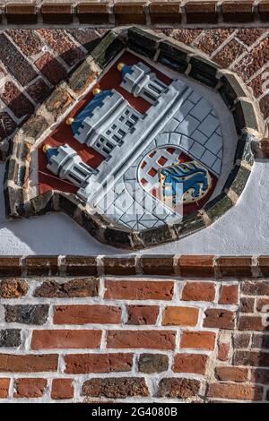 Stemma della città di Lueneburg, Germania Foto Stock