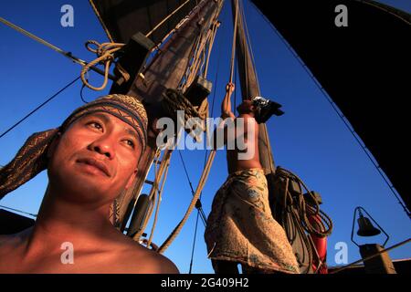 INDONESIA. ISOLE NUSA TENGARRA. CROCIERA DI LUSSO SILOLONA Foto Stock