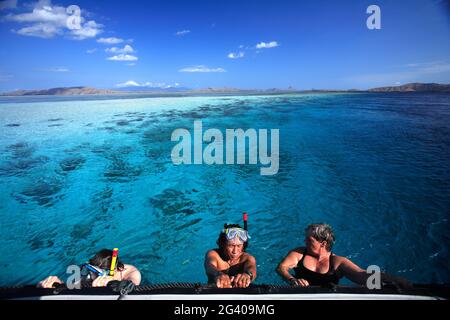 INDONESIA. ISOLE NUSA TENGARRA. CROCIERA DI LUSSO SILOLONA Foto Stock