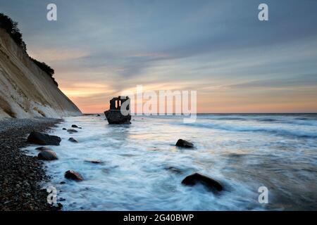 Casa di vecchio livello a Capo Arkona, Ruegen, Mar Baltico, Meclemburgo-Pomerania occidentale, Germania Foto Stock