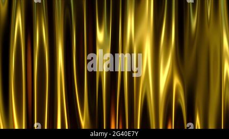 Cortina d'oro, generata dal computer. rendering 3d di un'arte di lusso Foto Stock