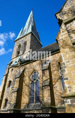 Chiesa evangelica luterana a Neuenkirchen Foto Stock