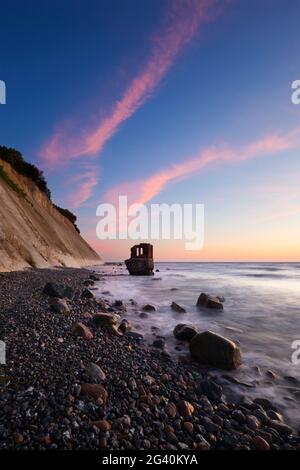 Casa di vecchio livello a Capo Arkona, Ruegen, Mar Baltico, Meclemburgo-Pomerania occidentale, Germania Foto Stock