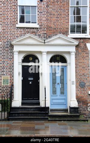 Proprietà storica di Rodney Street a Liverpool Foto Stock