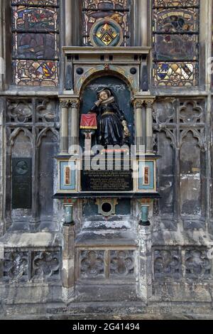 Tomba di Clent di Margery nella cattedrale di Gloucester, Cotswolds, Cloucestershire, Inghilterra Foto Stock