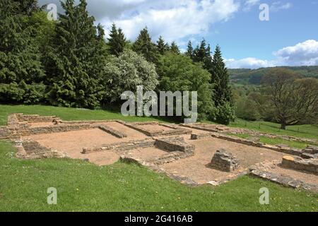 Villa Rustica (Great Witcombe Roman Villa), Brockworth, Gloucester, Cotswolds, Gloucestershire, Inghilterra Foto Stock