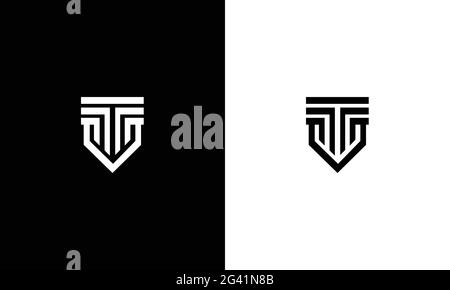 Immagine dell'icona vettoriale del logo VT TV Illustrazione Vettoriale