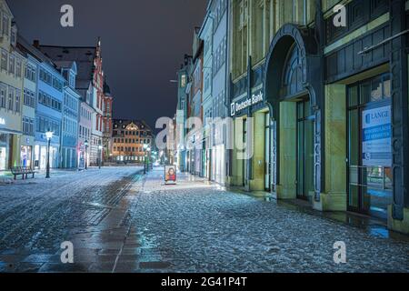 Spitalgasse a Coburg, alta Franconia, Baviera, Germania Foto Stock