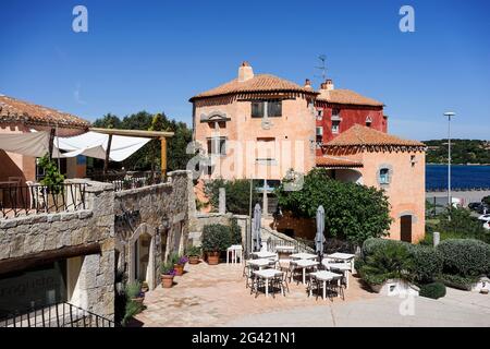 La caffetteria e il bar a Porto Cervo Foto Stock