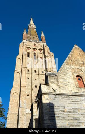 Chiesa di Nostra Signora a Bruges Fiandre Occidentali Belgio Foto Stock