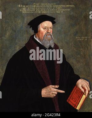 Pietro Martire Vermigli (1499 – 1562) è stato un . In Inghilterra, ha influenzato la riforma edoardiana, compreso il servizio eucaristico del Libro di preghiera comune del 1552. Foto Stock