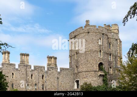 WINDSOR, MAIDENHEAD WINDSOR/UK - LUGLIO 22 : Vista del Castello di Windsor a Windsor, Maidenhead Windsor il 22 Luglio 2018 Foto Stock