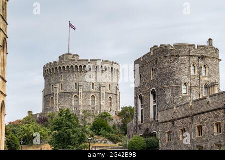 WINDSOR, MAIDENHEAD WINDSOR/UK - LUGLIO 22 : Vista del Castello di Windsor a Windsor, Maidenhead Windsor il 22 Luglio 2018 Foto Stock