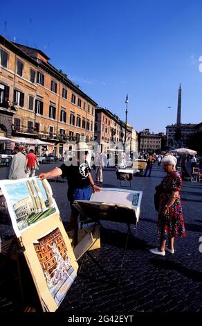 ITALIA, LAZIO, ROMA, PIAZZA NAVONA Foto Stock