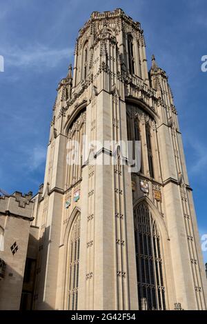 BRISTOL, Regno Unito - 13 maggio : vista dell'Università di Bristol il 13 maggio 2019 Foto Stock