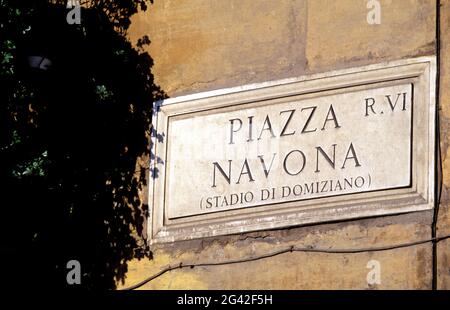 ITALIA, LAZIO, ROMA. PIAZZA NAVONA Foto Stock