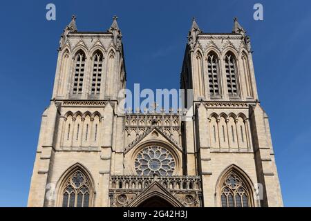 BRISTOL, Regno Unito - 14 maggio : vista della Cattedrale di Bristol il Maggio 14, 2019 Foto Stock