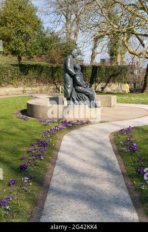 EAST GRINSTEAD, WEST SUSSEX, UK - 1 MARZO : McIndoe Memorial in East Grinstead West Sussex il 1 marzo 2021 Foto Stock