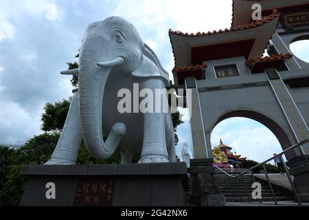 Bouddhist Temple - Zhongzheng Park - Shoushan Road - Zhongzheng District - Keelung City - Taïwan Foto Stock