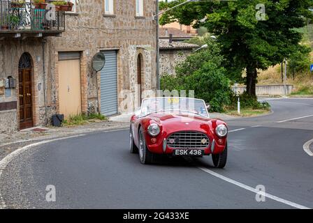 Orvieto, Italia. 18 Giugno 2021. A 1955 A.C. ACE arrivo a Orvieto. Credit: Stephen Bisgrove/Alamy Live News Foto Stock