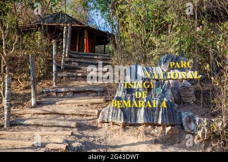 Tsingy de Bemaraha National Park, Mahajanga, Madagascar, Africa Foto Stock