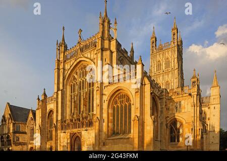 Cattedrale, Gloucester, Cotswolds, Cloucestershire, Inghilterra Foto Stock