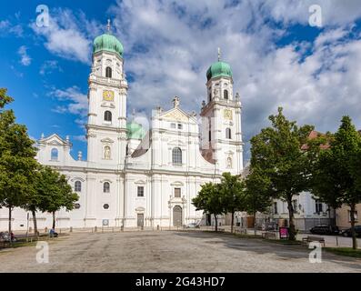 Cattedrale di Santo Stefano a Passau, Baviera, Germania Foto Stock