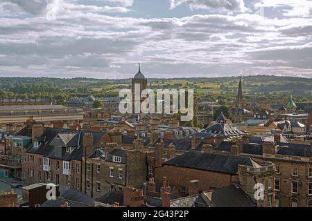 Corpus Christi College e Christ Church Cathedral, Oxford, Oxfordshire, Inghilterra Foto Stock