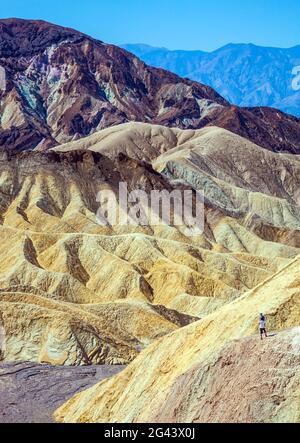 Deserto al fondo asciutto del lago Foto Stock