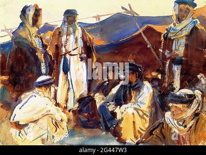 John Singer Sargent - campo beduino 1905 Foto Stock