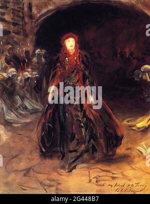 John Singer Sargent - Ellen Terry come Lady Macbeth 1889 Foto Stock