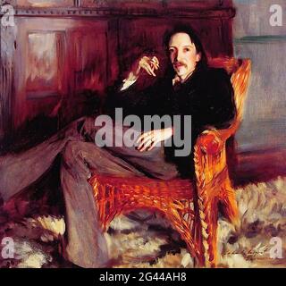 John Singer Sargent - Robert Louis Stevenson 1887 Foto Stock