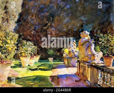 John Singer Sargent - Villa DI Marlia Lucca 1910 Foto Stock