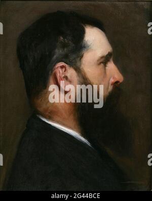 John Singer Sargent - Ritratto di Claude Monet (1887) Foto Stock